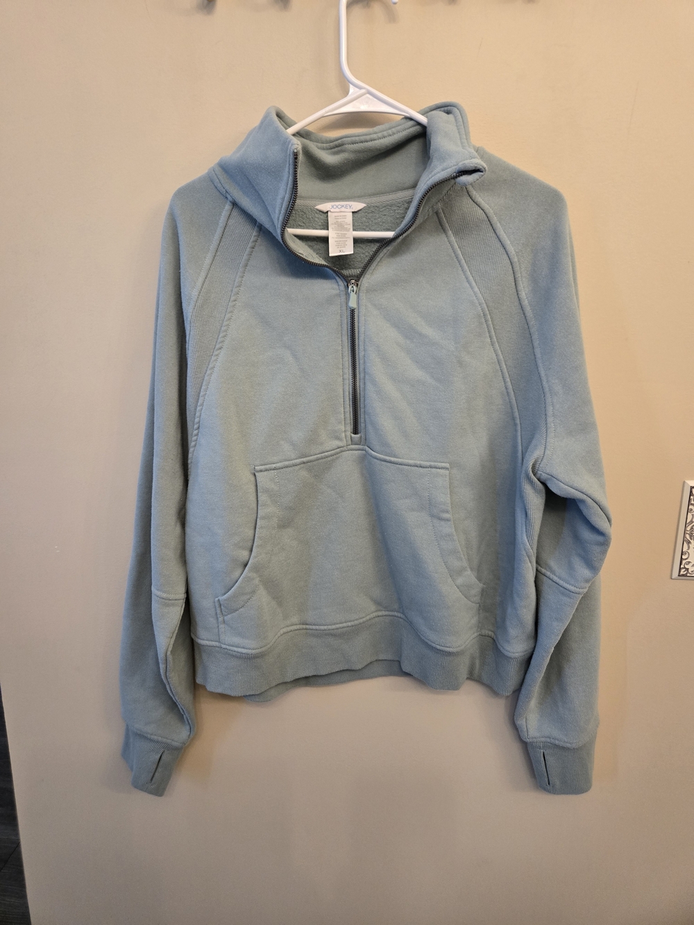 Jockey Men's Half-Zip Pullover Sweater - Dusty Blue
